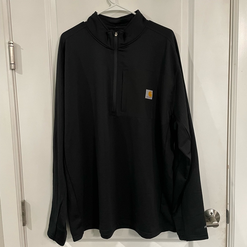 Like new size 2x Carhartt Force Relaxed Fit Mock Neck half-zip shirt